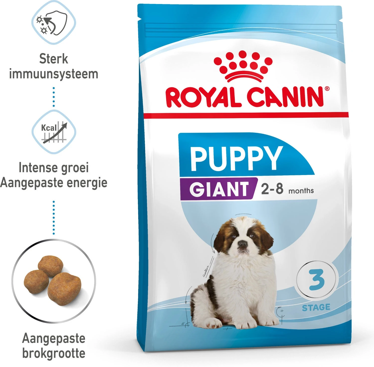 Royal Canin Hondenvoer Giant Puppy 15 Kg 2 Royal Canin Hondenvoer Giant Puppy 15 Kg - Afbeelding 2