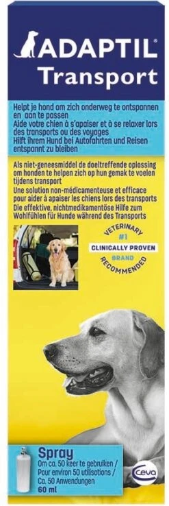 Adaptil Transport Kalmerende Spray 60 Ml