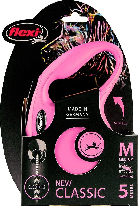 Flexi Hondenriem Rollijn Classic Koord M Roze 5 M 2 Flexi Hondenriem Rollijn Classic Koord M Roze 5 M - Afbeelding 2