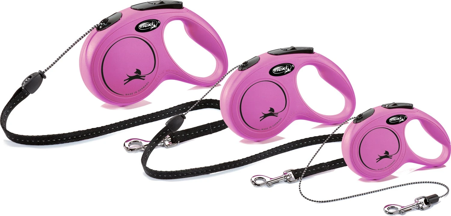 Flexi Hondenriem Rollijn Classic Koord M Roze 8 M 3 Flexi Hondenriem Rollijn Classic Koord M Roze 8 M - Afbeelding 3