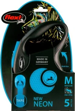 Flexi Hondenriem Rollijn New Neon Tape M Blauw 5 M