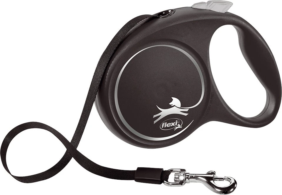Flexi Hondenriem Rollijn Black Design Tape L Zwart 5 M 1 Flexi Hondenriem Rollijn Black Design Tape L Zwart 5 M