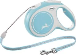 Flexi Hondenriem Rollijn New Comfort Koord M Lichtblauw 8 M