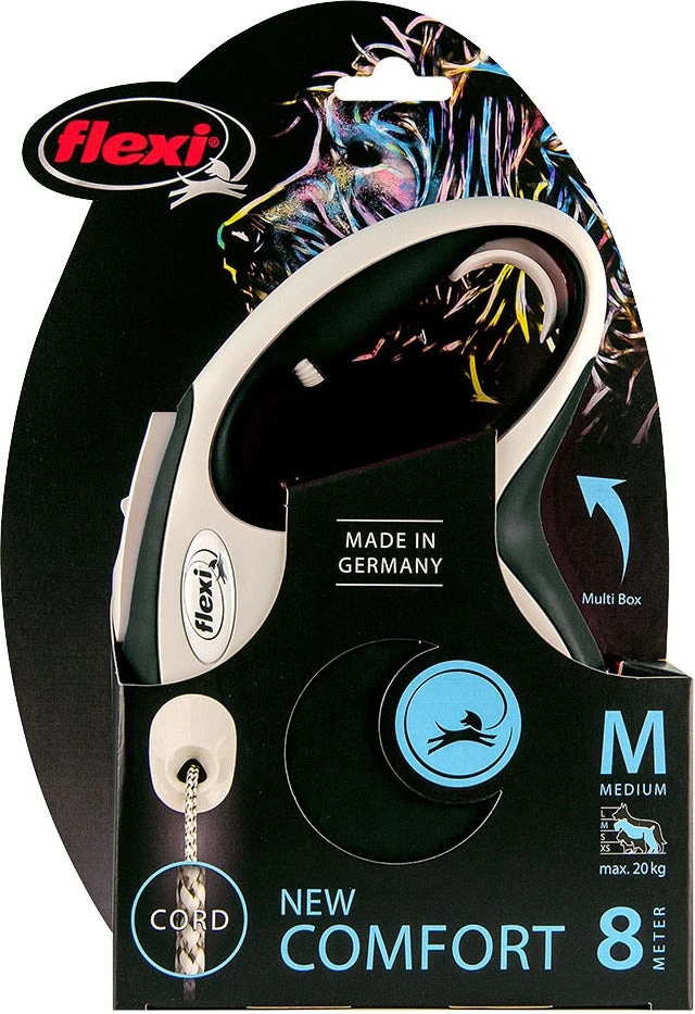 Flexi Rollijn New Comfort Koord M Zwart 8 M 2 Flexi Rollijn New Comfort Koord M Zwart 8 M - Afbeelding 2