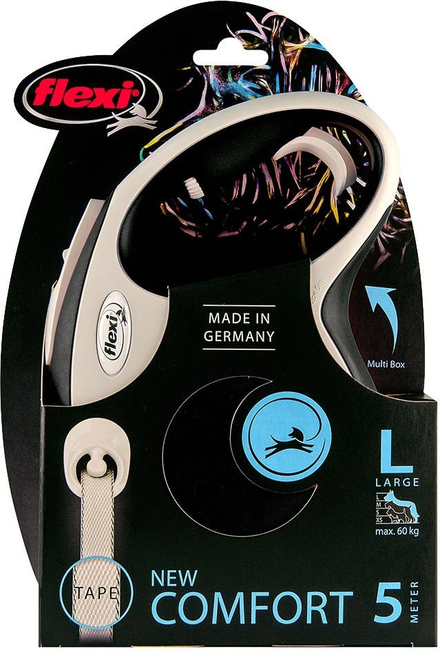 Flexi Rollijn New Comfort Tape L Zwart 5 M 2 Flexi Rollijn New Comfort Tape L Zwart 5 M - Afbeelding 2