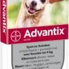 Advantix Spot-on 40 Anti Vlooien- En Tekenmiddel 6 Pipetten 1,5 - 4 Kg