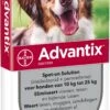 Advantix Spot-on 250 Anti Vlooien- En Tekenmiddel 4 Pipetten 10 - 25 Kg