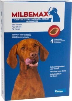 Milbemax Ontwormingsmiddel Hond Groot > 5 Kg 4 Tabletten