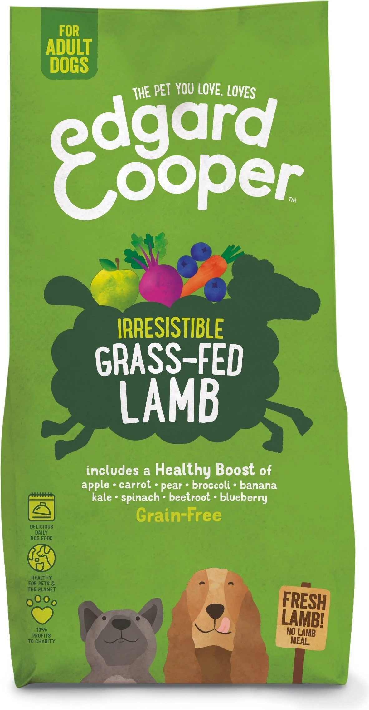 Edgard & Cooper Hondenvoer Verse Graslam Adult 12 Kg 1 Edgard & Cooper Hondenvoer Verse Graslam Adult 12 Kg