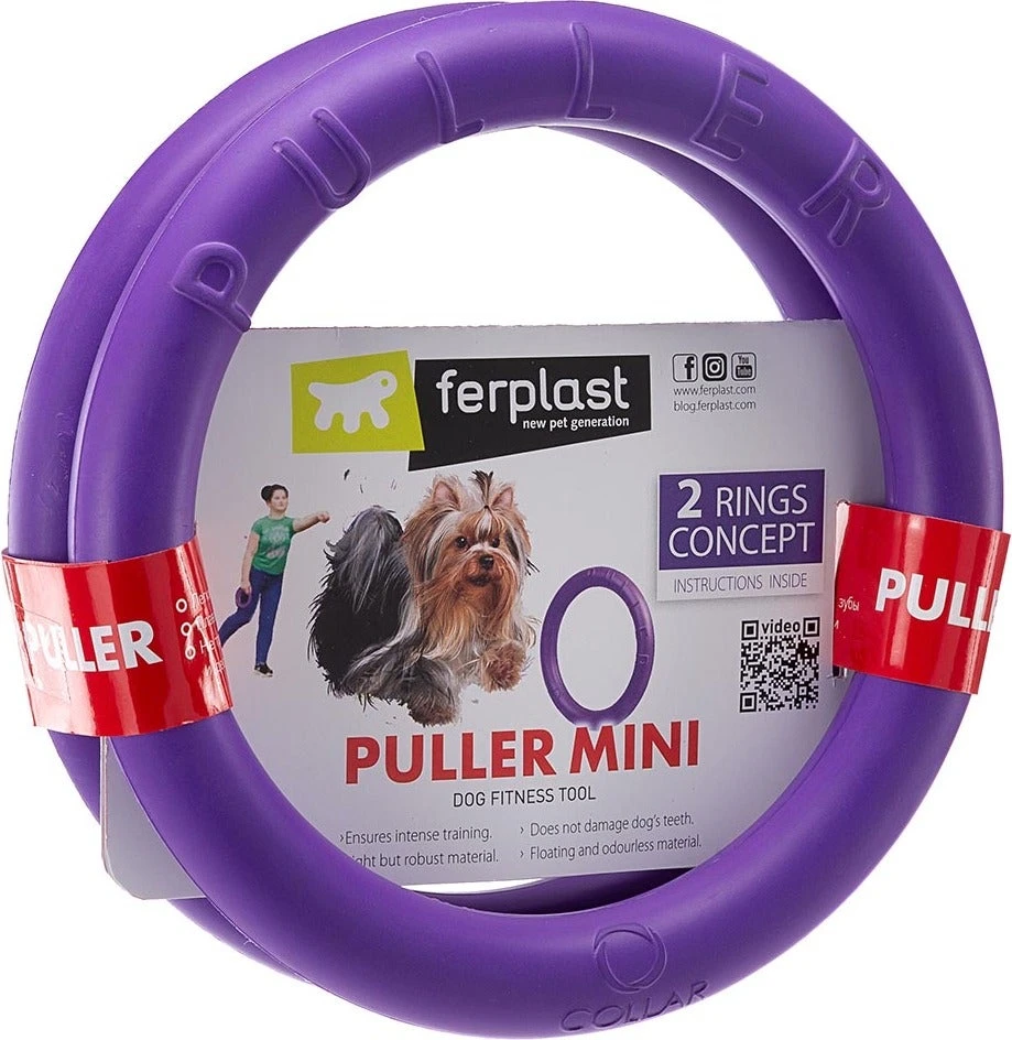 Ferplast Hondenspeelgoed Puller Mini Paars D 18 H 4,7 Cm 2 Stuks 2 Ferplast Hondenspeelgoed Puller Mini Paars D 18 H 4,7 Cm 2 Stuks - Afbeelding 2