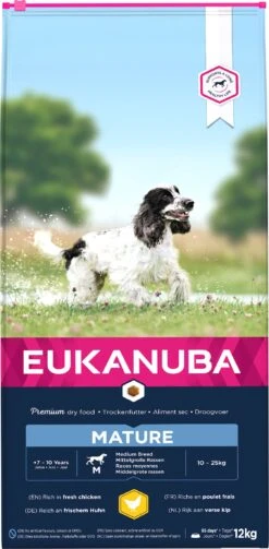 Eukanuba Hondenvoer Mature Senior Middel Kip 12 Kg
