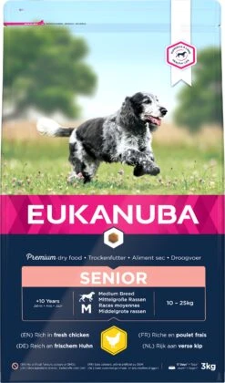 Eukanuba Hondenvoer Senior Middel Kip 3 Kg