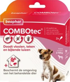 Beaphar Vlooien- En Tekenbestrijding COMBOtec 0,67 Ml 2 Stuks
