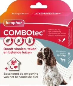 Beaphar Vlooien- En Tekenbestrijding COMBOtec 1,34 Ml 2 Stuks