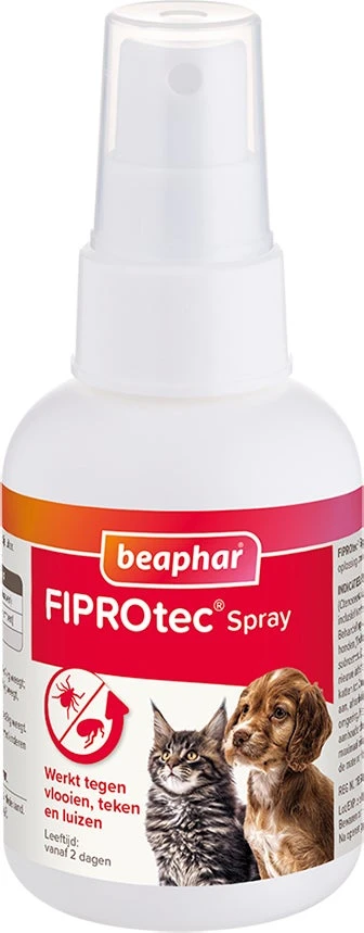 Beaphar Vlooienspray Fiprotec Voor Hond En Kat 1 Beaphar Vlooienspray Fiprotec Voor Hond En Kat