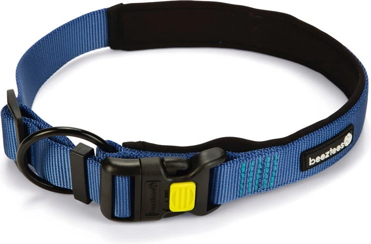 Beeztees Hondenhalsband Parinca Premium Blauw 60-65 X 3 Cm 1 Beeztees Hondenhalsband Parinca Premium Blauw 60-65 X 3 Cm