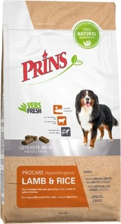 Prins Hond ProCare Lam & Rijst Hypoallergic 15 Kg