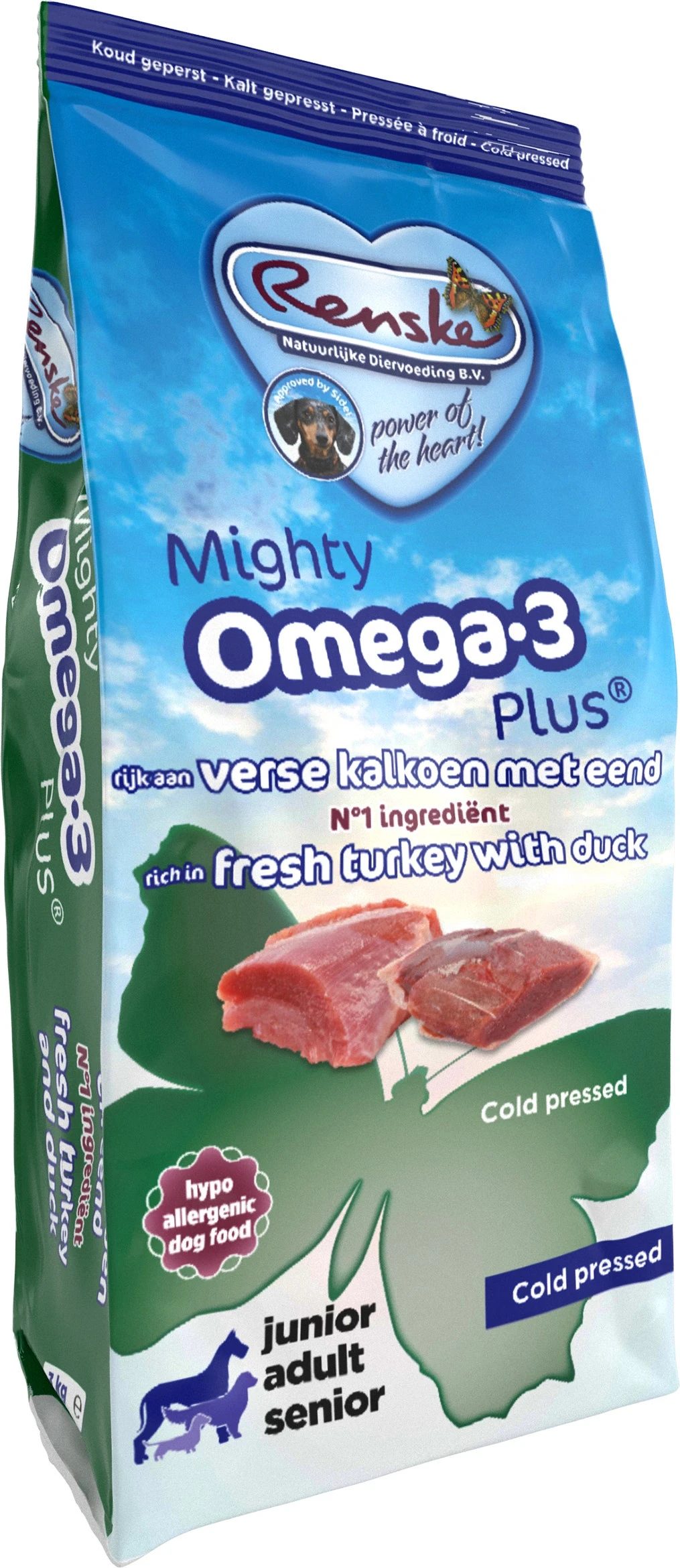 Renske Hondenvoer Mighty Omega-3 Plus Kalkoen Met Eend 3 Kg 1 Renske Hondenvoer Mighty Omega-3 Plus Kalkoen Met Eend 3 Kg