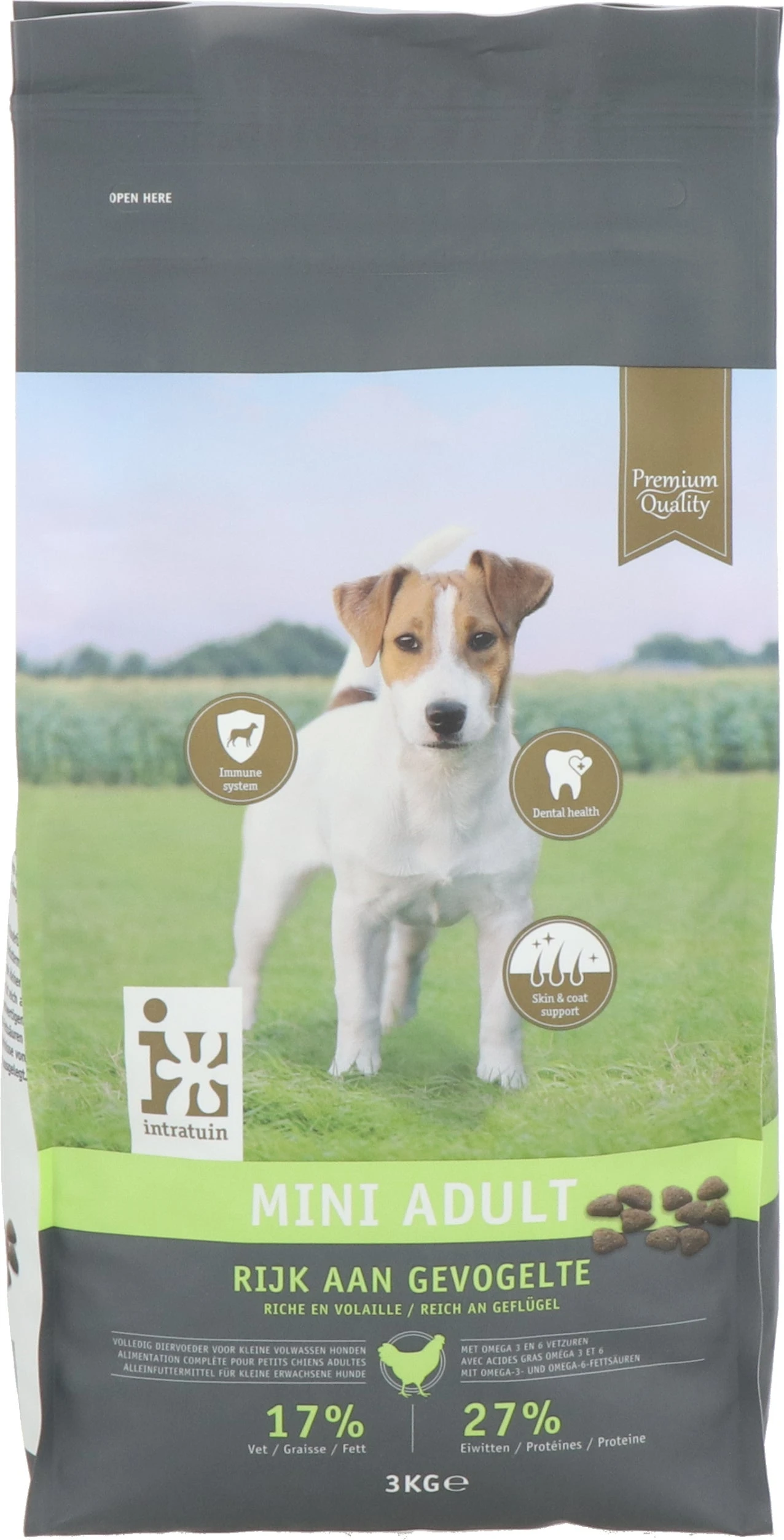 Intratuin Premium Hondenvoer Adult 3 Kg 1 Intratuin Premium Hondenvoer Adult 3 Kg