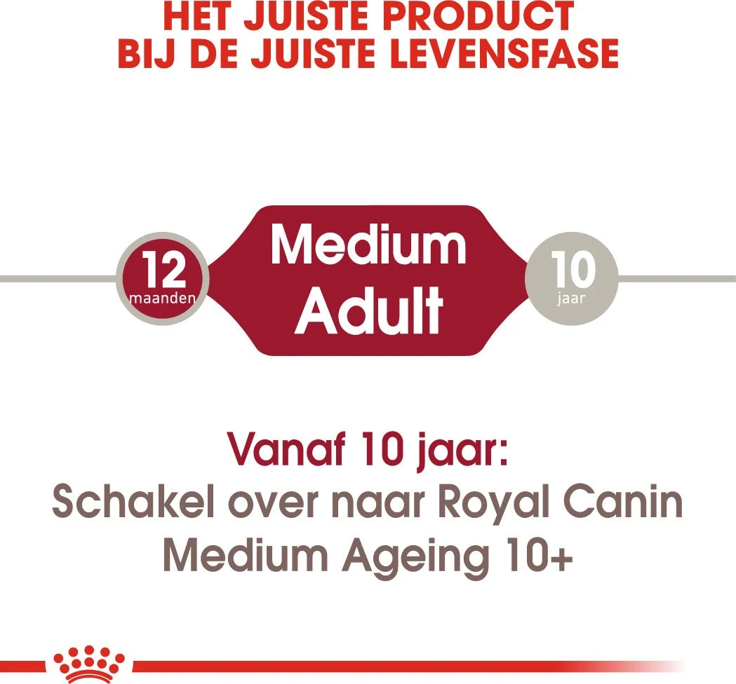 Royal Canin Hondenvoer Medium Adult 140 G 10 Stuks 3 Royal Canin Hondenvoer Medium Adult 140 G 10 Stuks - Afbeelding 3